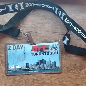 Chuck "The Iceman" Liddell Hand-Signed 2011 UFC Fan Expo Toronto 2-Day Pass